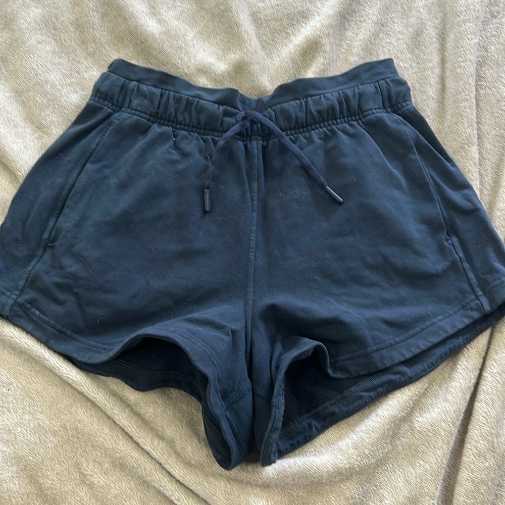 Navy size 4 lululemon shorts